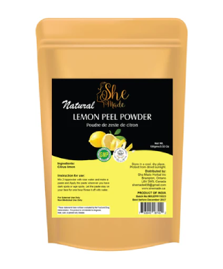 She Made Natural Lemon Peel Powder