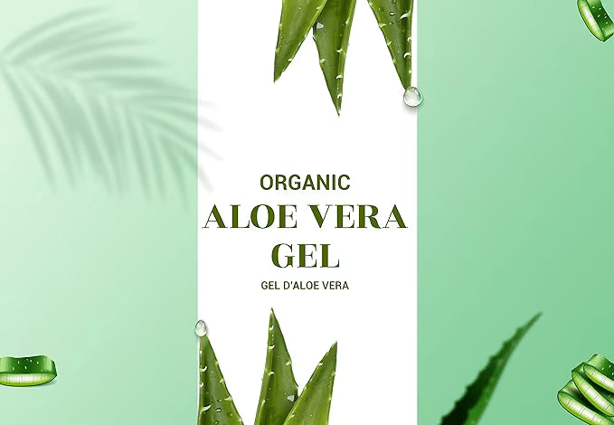 Natural Aloe Vera Gel, Vegan & Naturally Bio-Active, Soothing and Moisturizing for All Skin Types