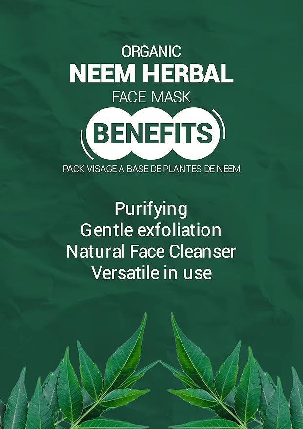 Natural Neem Herbal Face Pack, Purifying for Smooth, Clean and Refreshed Skin