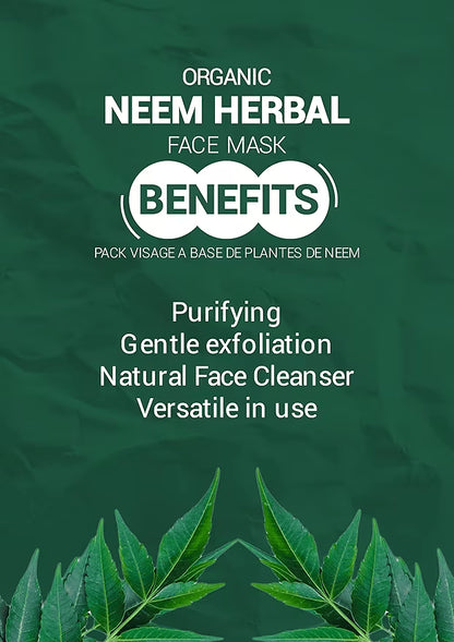 Natural Neem Herbal Face Pack, Purifying for Smooth, Clean and Refreshed Skin