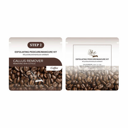 She Made Xclusive Exfoliating Coffee Pedicure Kit 5 step Spa