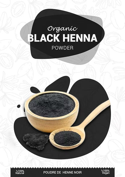 Pure Natural Black Heena Powder, Natural Hair Color, Kali Mehendi for Soft & Shinier Hair
