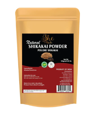 Pure & Natural Shikakai Powder, Gentle Cleansing and Nourishment, Adds Shine and Smoothness to Hair