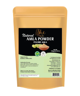 Pure Natural Amla Powder - Promotes Healthy Hair, Leaves Smooth & Silky Texture