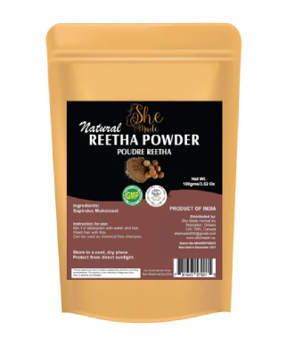 Natural Reetha Powder Naural Hair Cleanser, Aritha Soap Nut Powder Hair Conditioner, Natural Substitute of Shampoo