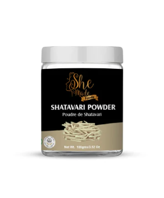 She Made Foods Natural Shatavari Powder available in 100g jar