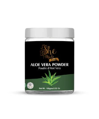 She Made Foods Aloe Vera Leaf Powder 100g Jar