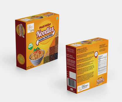 She Made Multi Millet Noodle Set | Pack of 2 (Each 180gms) | Healthy and Tasty Dried Noodles | All Natural | Gluten Friendly | NON-GMO | Indian Origin
