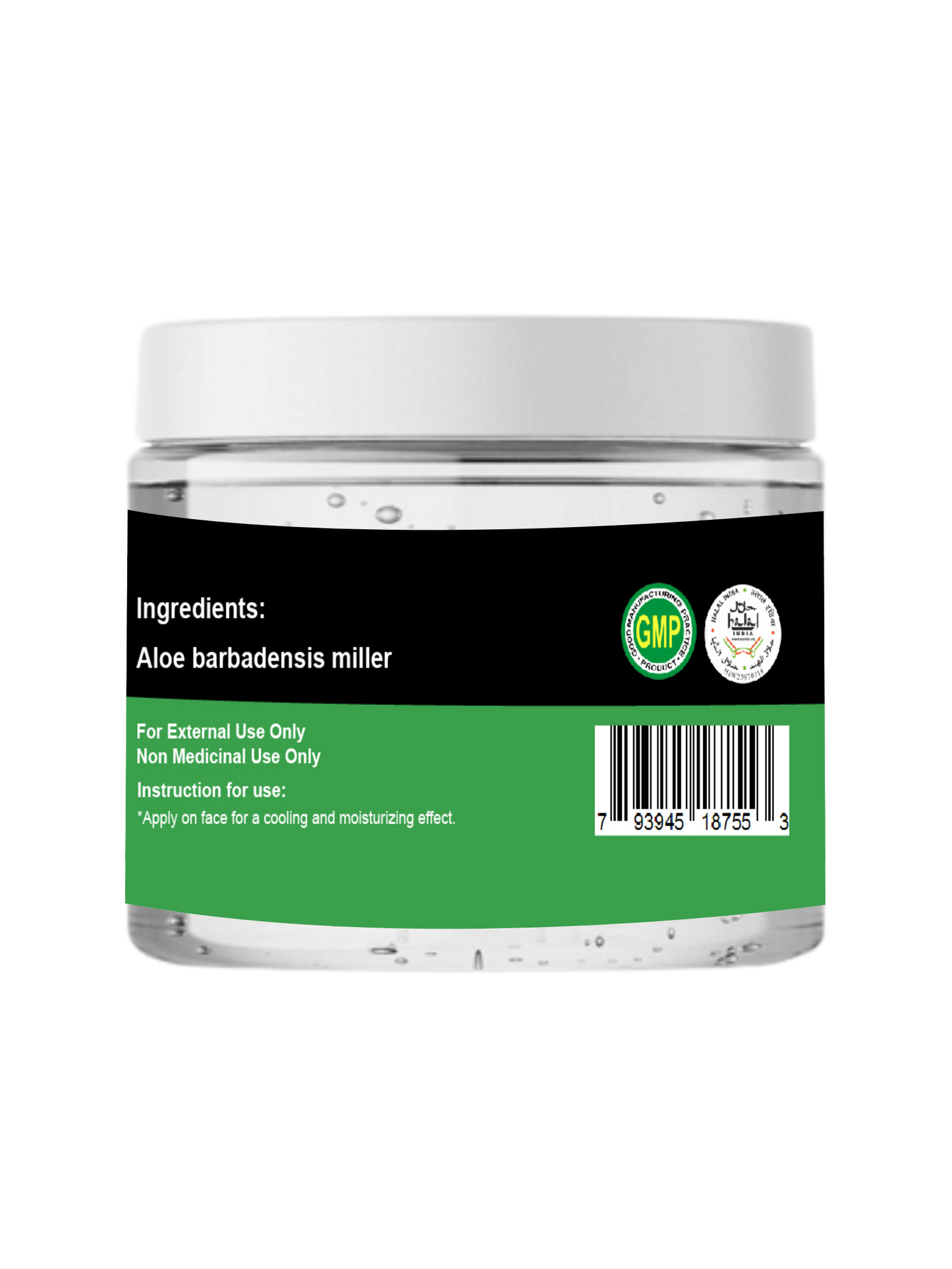 Natural Aloe Vera Gel, Vegan & Naturally Bio-Active, Soothing and Moisturizing for All Skin Types