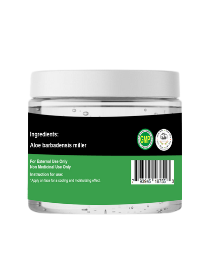 Natural Aloe Vera Gel, Vegan & Naturally Bio-Active, Soothing and Moisturizing for All Skin Types