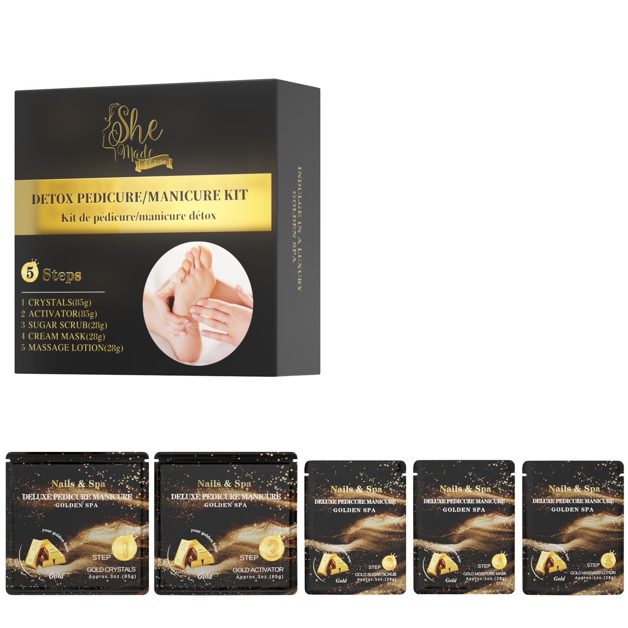 Detox 5 step Pedicure kit